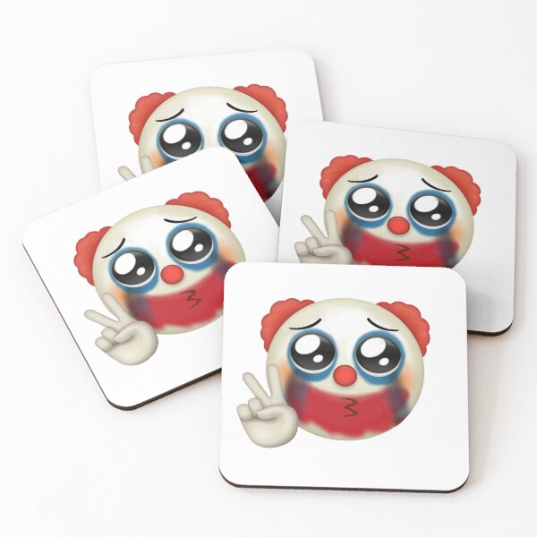 Item preview, crying peace sign clown emoji  designed and sold by cameronbaba.