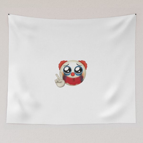 Item preview, crying peace sign clown emoji  designed and sold by cameronbaba.