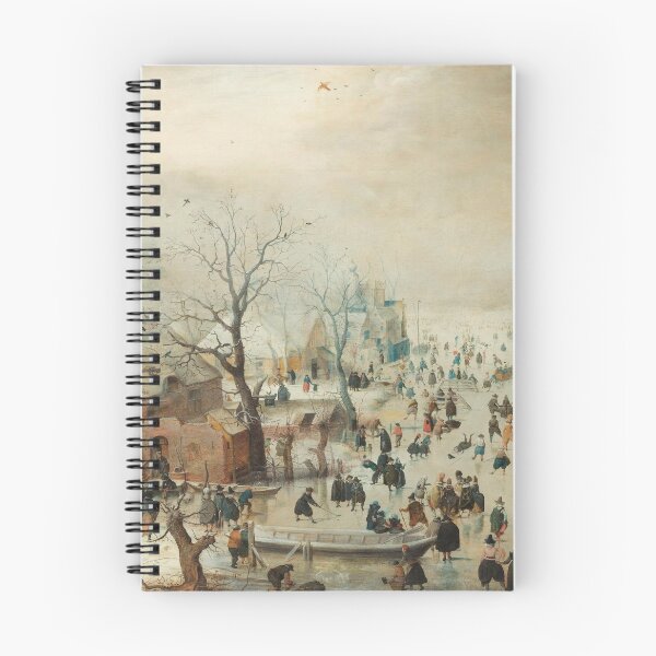 Item preview, Winter Landscape with Ice Skaters, Hendrick Avercamp, c. 1608 designed and sold by aclmohle.