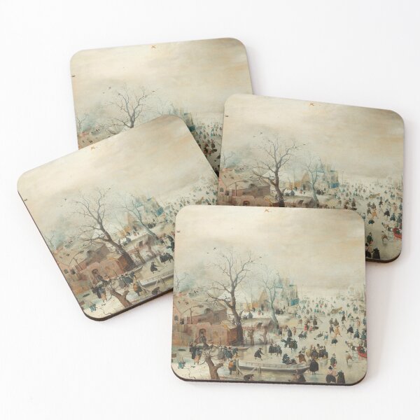 Item preview, Winter Landscape with Ice Skaters, Hendrick Avercamp, c. 1608 designed and sold by aclmohle.