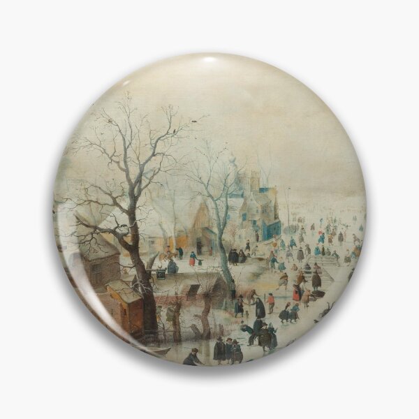Item preview, Winter Landscape with Ice Skaters, Hendrick Avercamp, c. 1608 designed and sold by aclmohle.