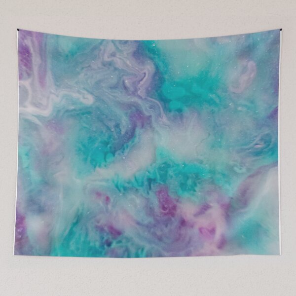 Item preview, Blue and Purple Resin Painting  designed and sold by Art-By-Jenna.