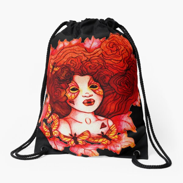 Breath Of Autumn Drawstring Bag