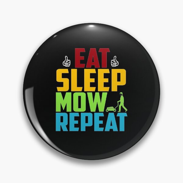 Artikelvorschau, Eat Sleep Mow Repeat: Lustige Gartenliebhaber-Geschenkidee entworfen und verkauft von cutitoutsir.