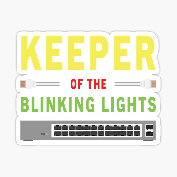 Keeper of the blinking lights Sticker