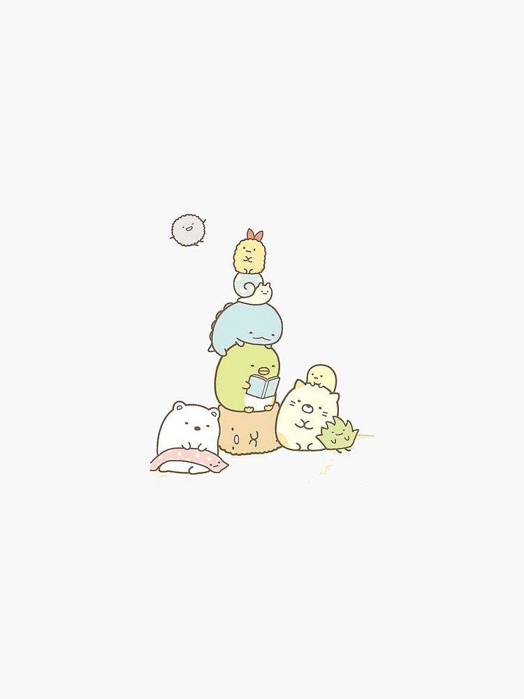 sumikko gurashi stack  Sticker for Sale by sherita