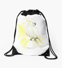 Sulphur Crested Cockatoo Drawstring Bag