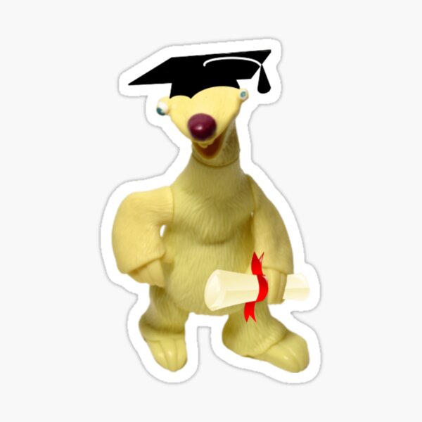 graduation sloth plush