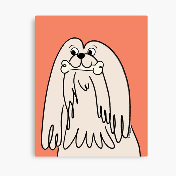 Oscar Apso The Lhasa Apso Canvas Print
