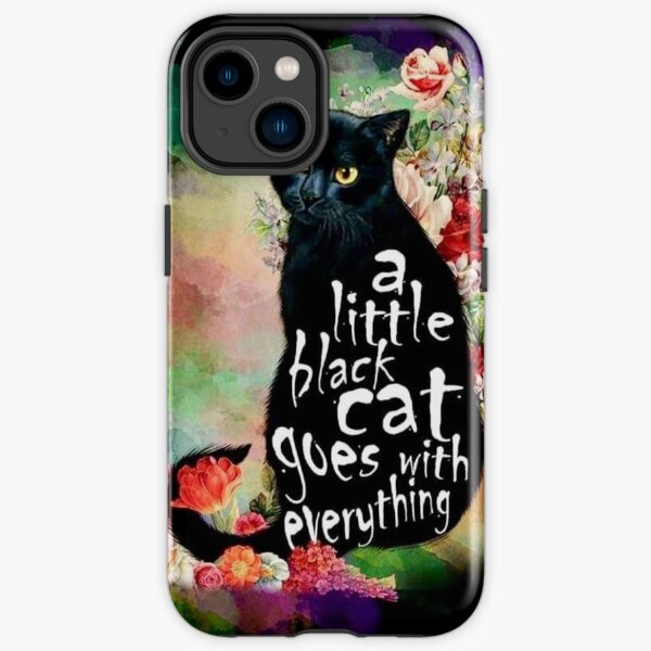 A little black cat goes with everything iPhone Tough Case