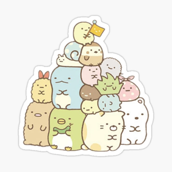 sumikko gurashi Inspired sticker pack Sticker for Sale by katieeh21