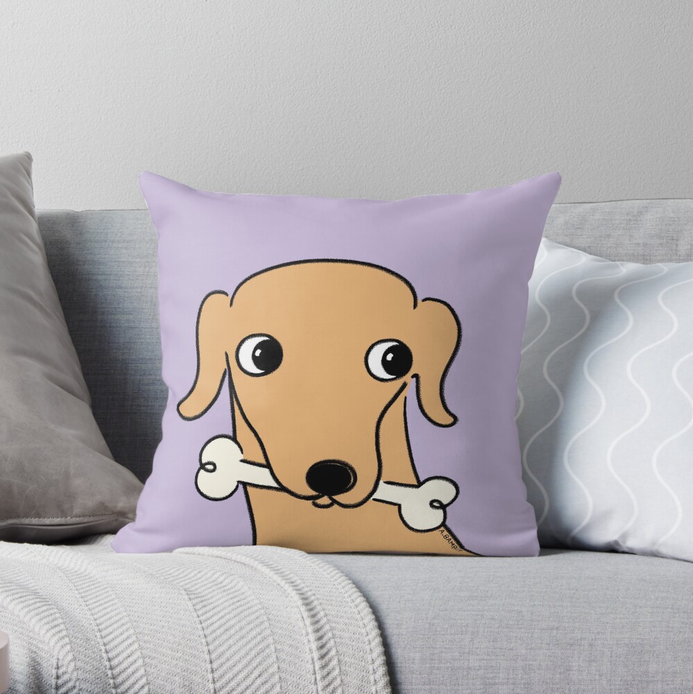 Devo Tippet The Whippet Throw Pillow
