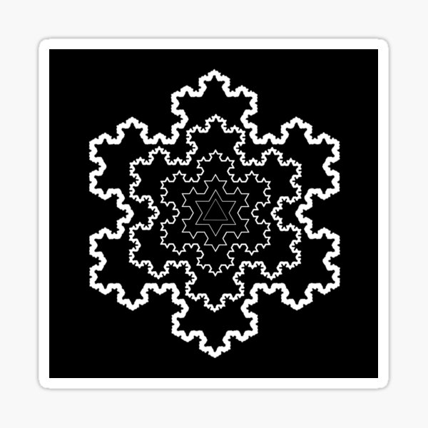 The Koch Snowflake Sticker