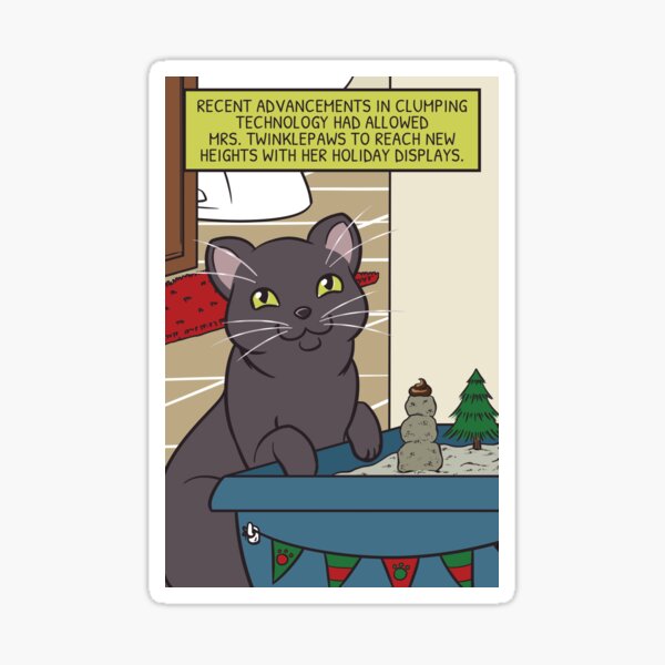 Mrs. Twinklepaws' Holiday Display Sticker