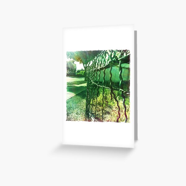 Old wire fence Greeting Card