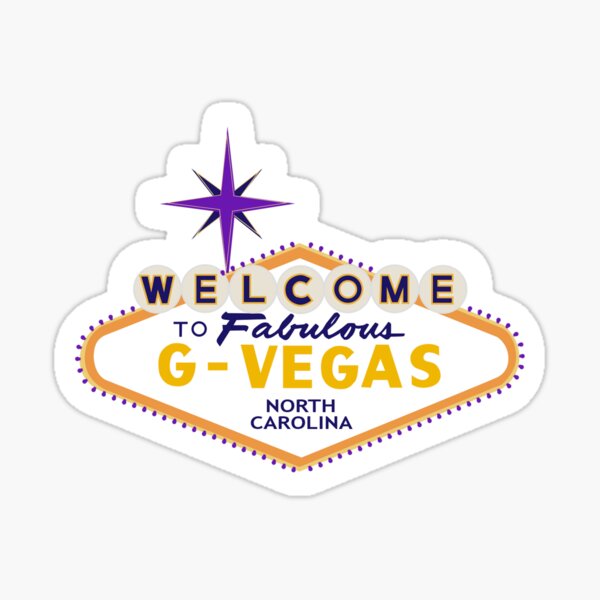 G- Vegas (Greenville, NC) Sign Sticker