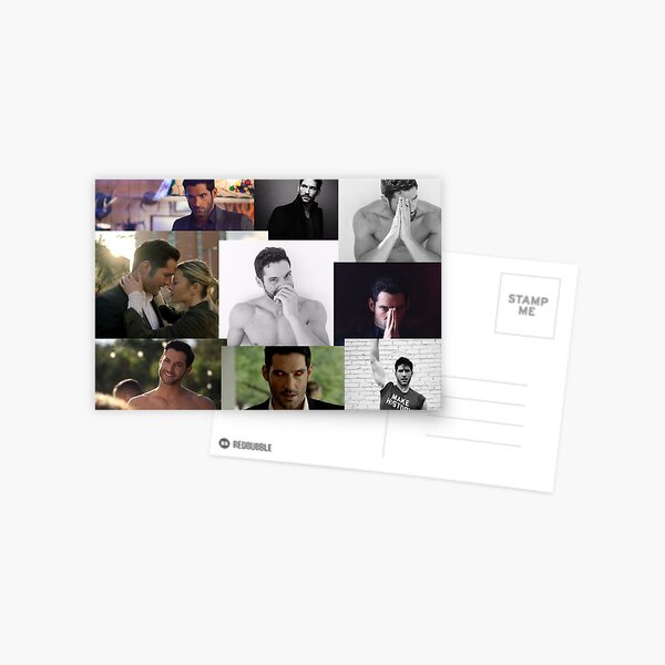 Tom Ellis und Luzifer Postkarte