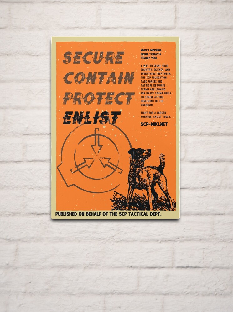 Vintage SCP Containment Team Recruitment  Poster for Sale by  vandalmakesstuf