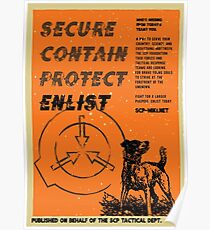 Vintage SCP Containment Team Recruitment Poster