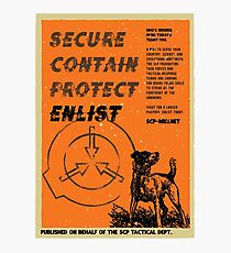 Vintage SCP Containment Team Recruitment Photographic Print