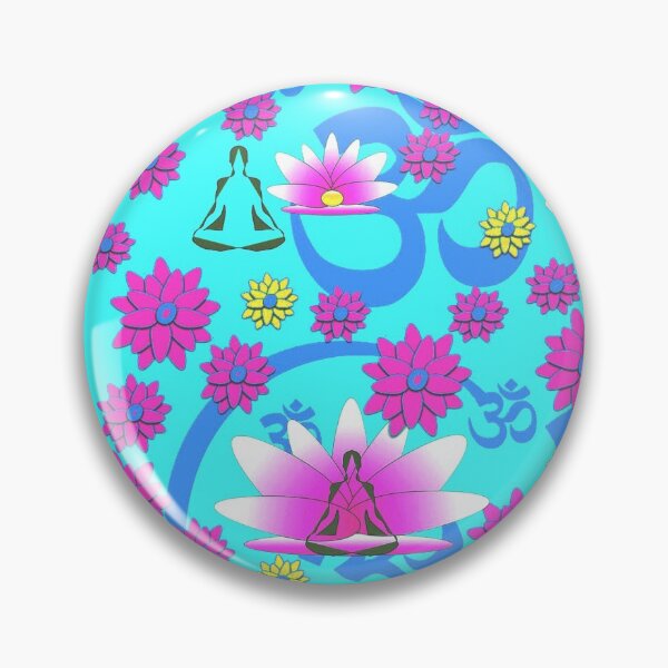 Item preview, Yoga and Meditation - Aqua and Magenta  designed and sold by GargoyleSentry.