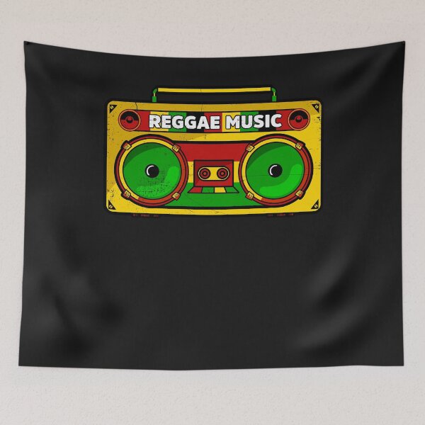 Item preview, Reggae roots jamaica boombox rastafari dub music designed and sold by Músico Ilustre.