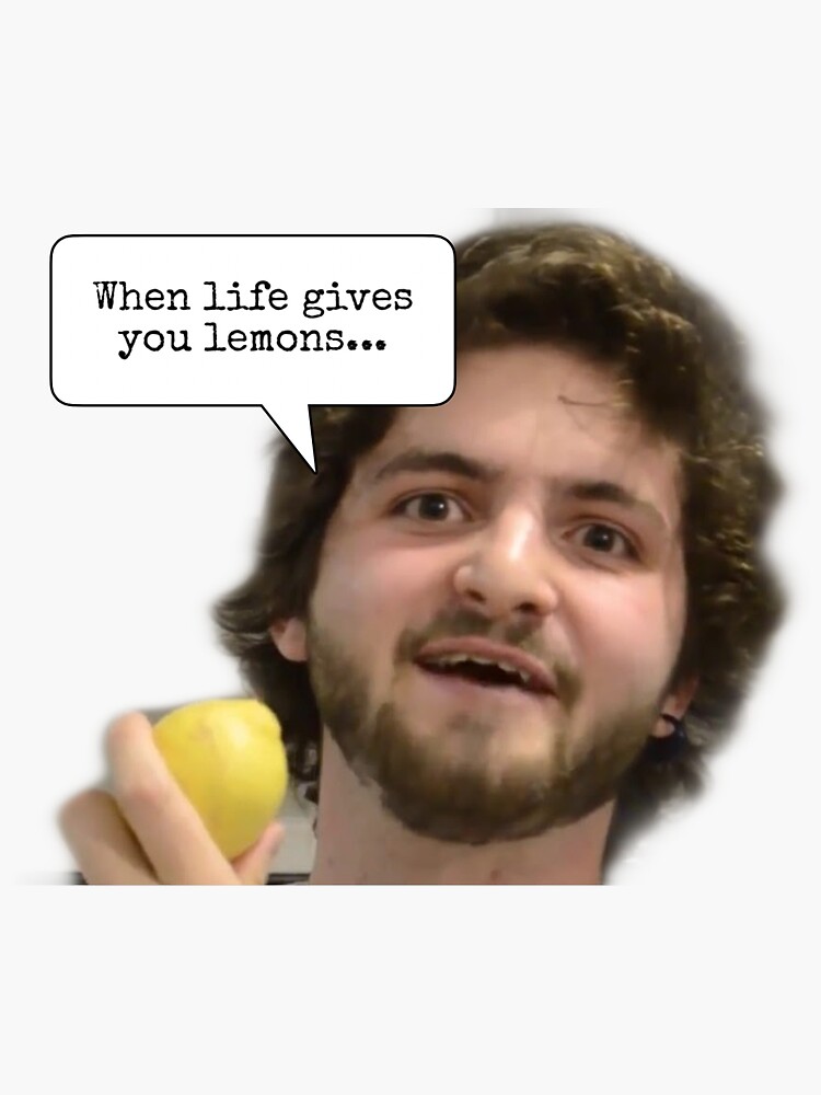 "When life gives you lemons..." Sticker by alainaliebman Redbubble