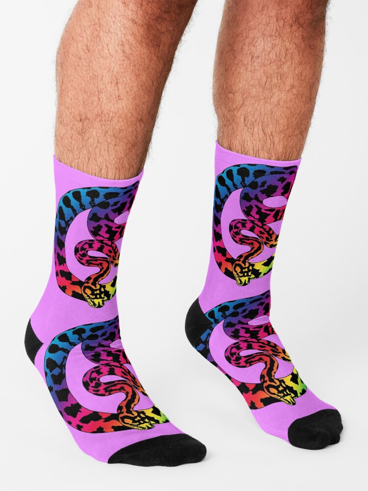 "Rainbow Jungle Carpet Python" Socks for Sale by TinkerandBone Redbubble