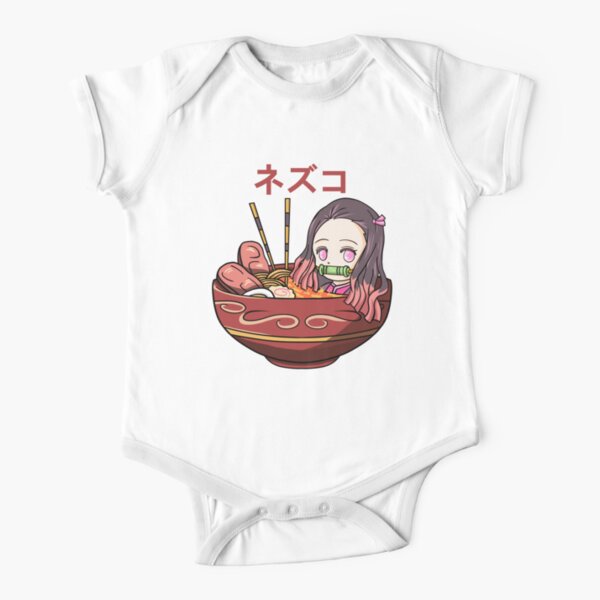 Ramen Nezuko Short Sleeve Baby One-Piece