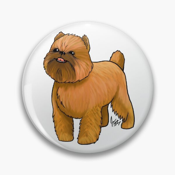 Item preview, Dog - Brussels Griffon - Red Cropped designed and sold by Jennifer Stolzer.