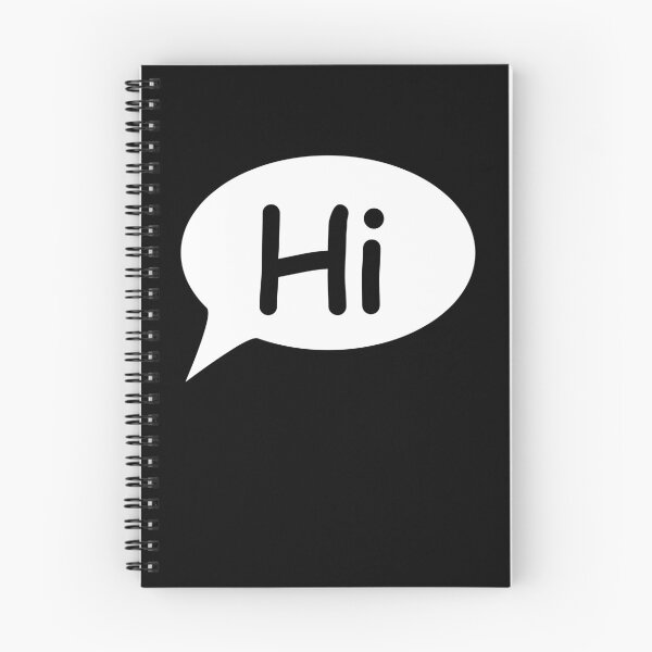 Item preview, Hi Speech Bubble Black and White designed and sold by Izzy Clarence.