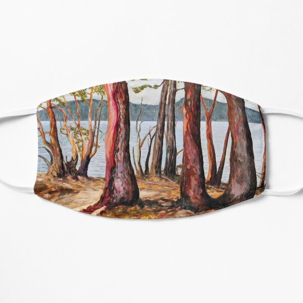 Morning With Arbutus Trees Flat Mask