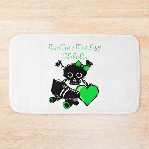 Item preview, Roller Derby Chick (Green) designed and sold by blakcirclegirl.