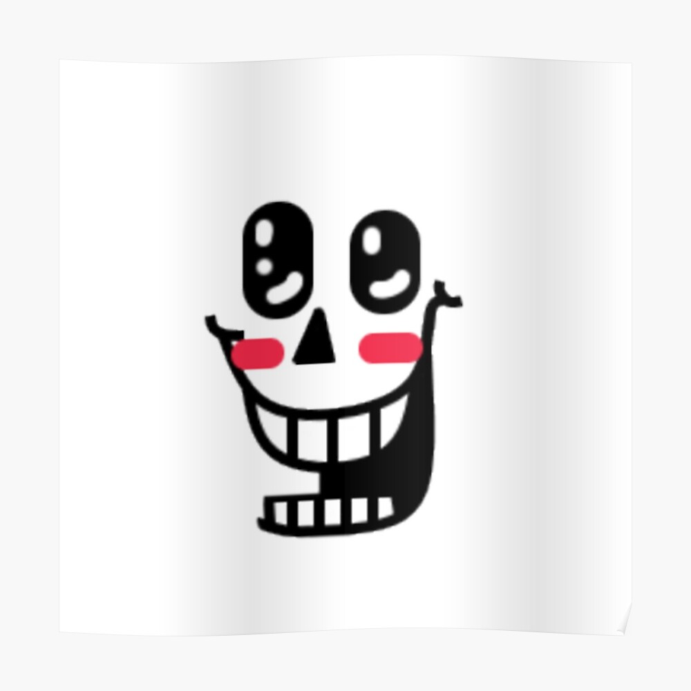 Papyrus Blush Face Undertale Mask By Bleasheevor Redbubble - roblox blush face