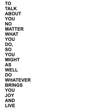 Artwork thumbnail, words to live by by jennagardnerr