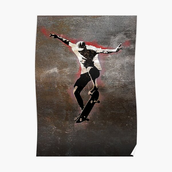 Street Art Skateboarding Poster