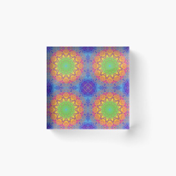Item preview, Neon Rainbow Kaleidoscope Pattern  designed and sold by Art-By-Jenna.