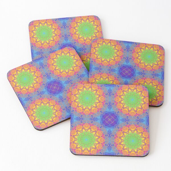Item preview, Neon Rainbow Kaleidoscope Pattern  designed and sold by Art-By-Jenna.