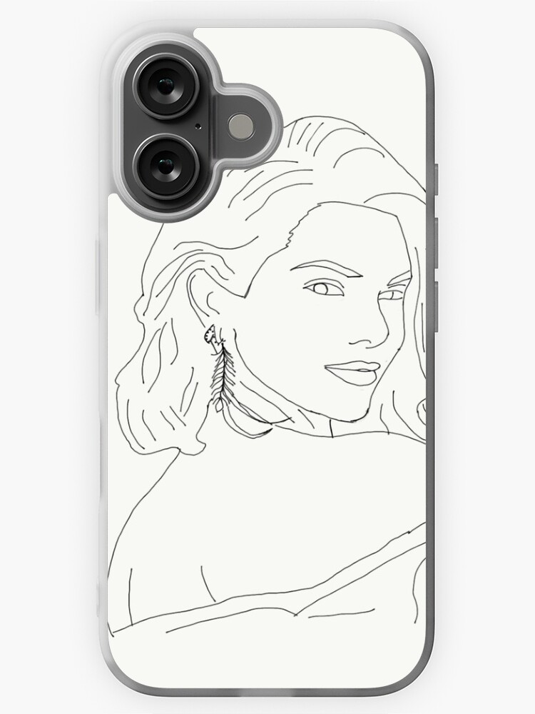 Aperçu 1 sur 5. Coque iPhone avec l'œuvre Croquis de Kendall Jenner créée et vendue par BridgetRose115.