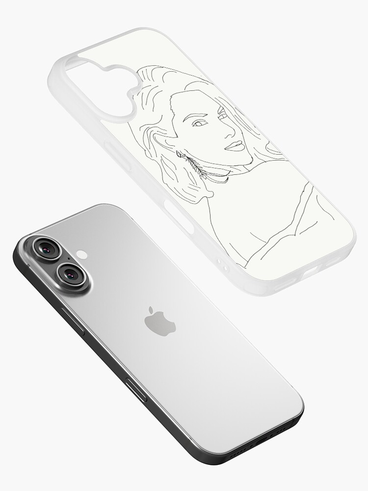 Aperçu 2 sur 5. Coque iPhone avec l'œuvre Croquis de Kendall Jenner créée et vendue par BridgetRose115.