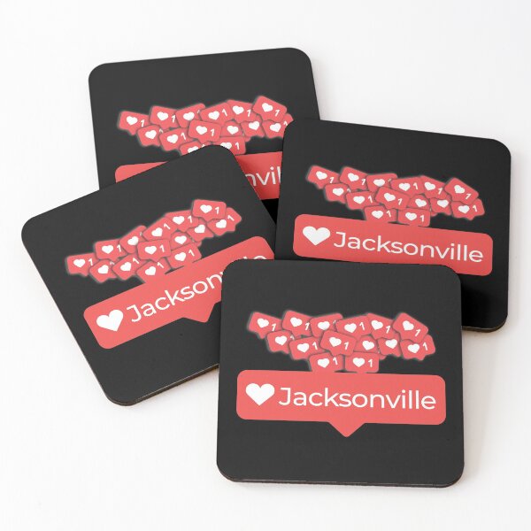 Item preview, Love My Jacksonville Florida Notification Hearts designed and sold by elhefe.