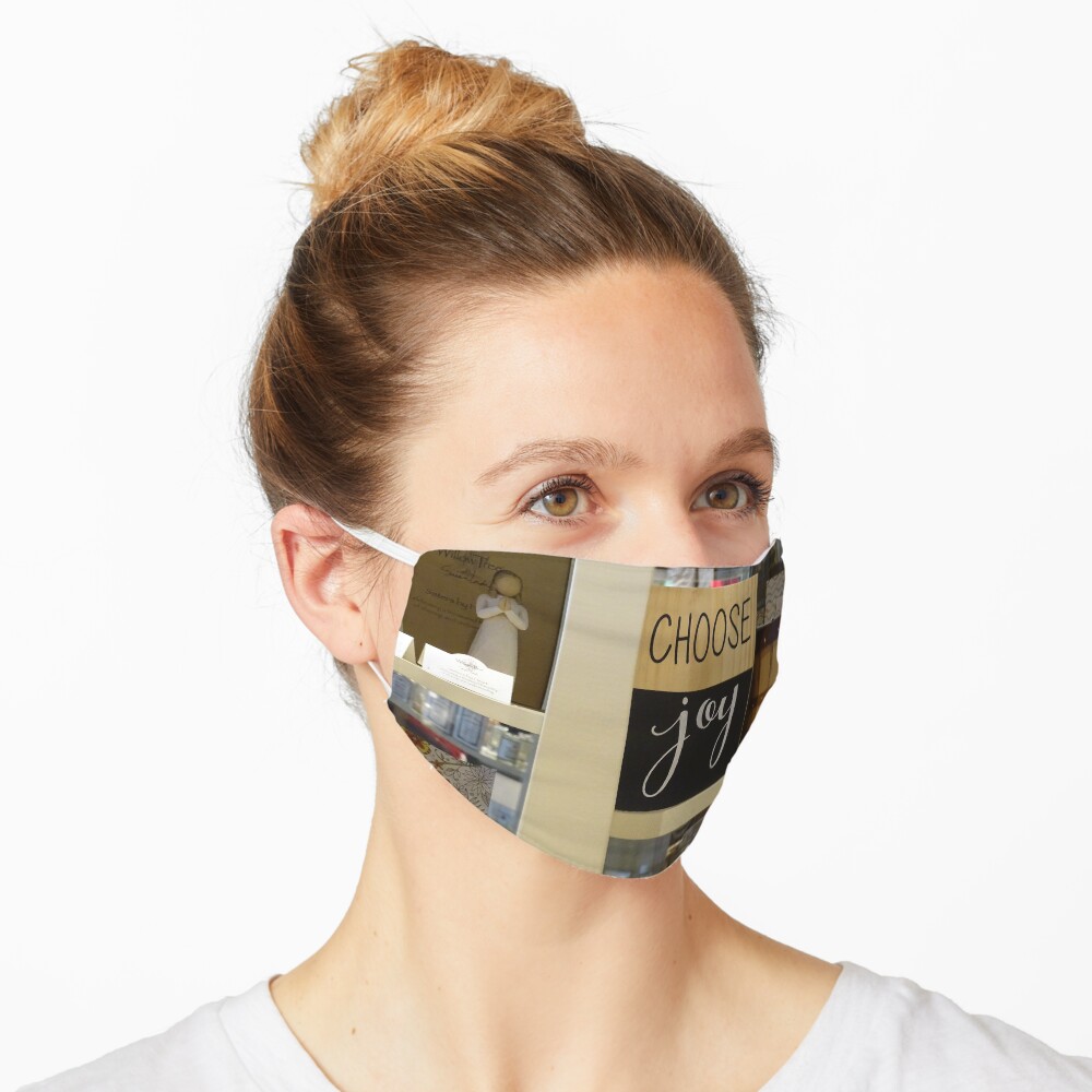 Choose Joy mask, Choose joy pin, Postive message Mask