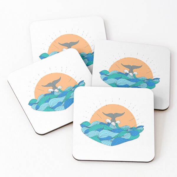Item preview, Whale Tail In Waves designed and sold by earthythings.