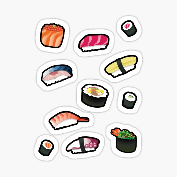Nouveaux autocollants à sushi Sticker