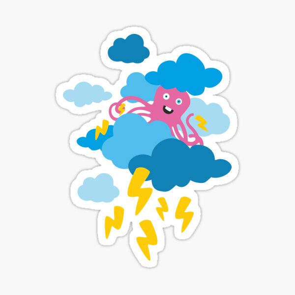Who Makes the Thunder? - in PINK Sticker