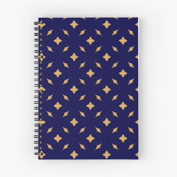 Item preview, Gold and Blue Pattern designed and sold by Poetic Patterns Studio.