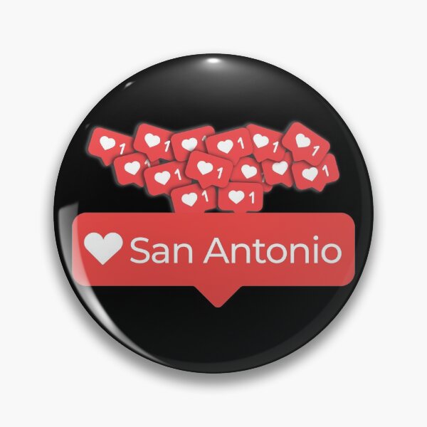 Item preview, Love My San Antonio Texas Notification Hearts designed and sold by elhefe.
