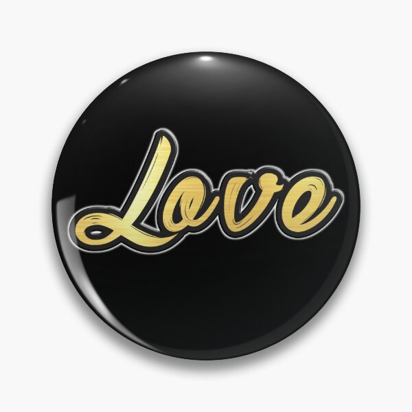 Item preview, Shiny black and gold LOVE word design ver.1 designed and sold by smARTwork.