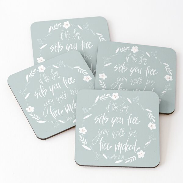 Item preview, John 8:36 - if the Son sets you free, you will be free indeed designed and sold by cinw.