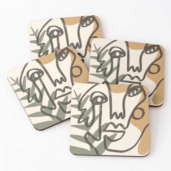 Item preview, Abstract faces (#3) designed and sold by emilyzigo.
